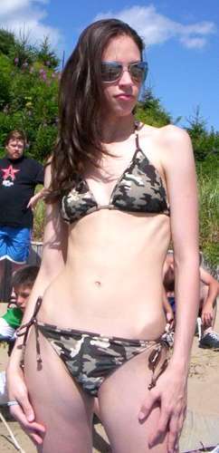 Swimsuit models: photo of Canadian Swimsuit model Claire Marie from Saint John, Canada