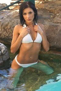 Swimsuit models: photo of Australian Swimsuit model Justine from , Australia